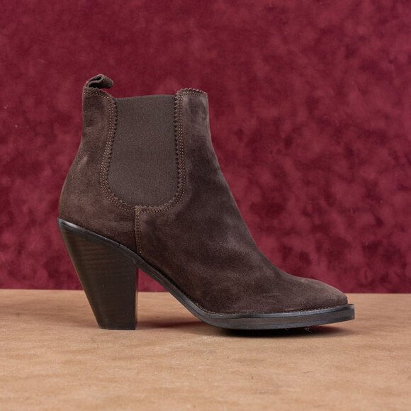 AllSaints Women Evering Western Dark Brown Chelsea Ankle Boots sz 9.5-10US EUR40 - Picture 8 of 8